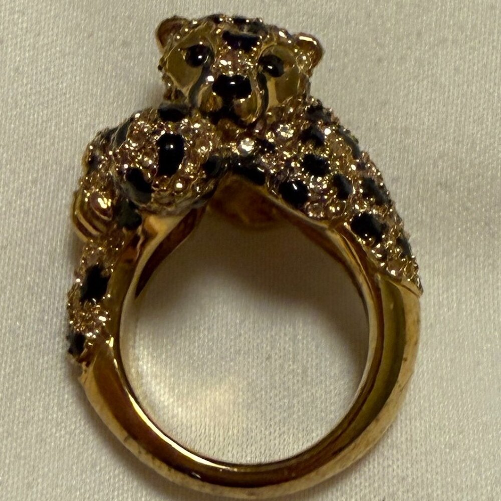 VERY RARE Kate Spade Run Wild Cheetah Ring, size 8